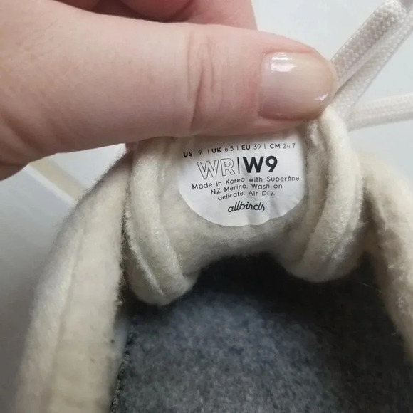 All Birds Off White Merino Wool Sneakers 9 - Picture 4 of 12